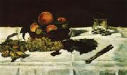 Edouard Manet Still Life Fruit on a Table Sweden oil painting reproduction